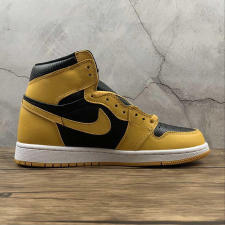 Air Jordan 1 Retro High OG Metallic Gold Black White (2021) 555088-701