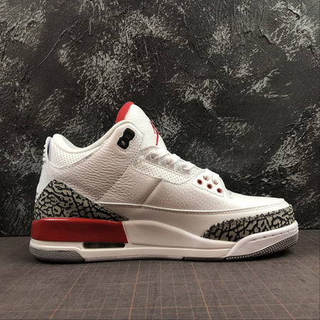 Air Jordan 3 Retro Katrina White Fire Red Cement Grey 136064-116