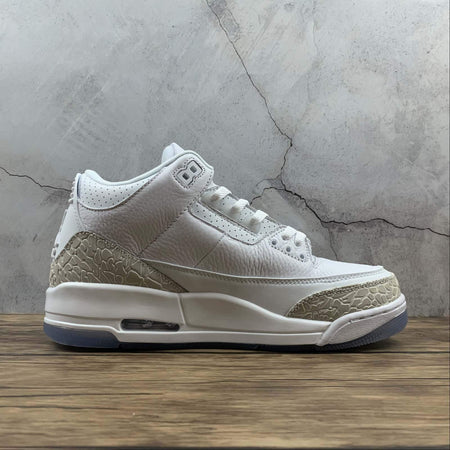 Air Jordan 3 Retro White White White 136064-111