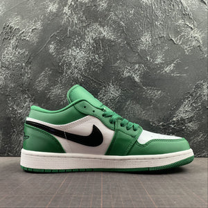 Air Jordan 1 Low Pine Green Black White 553558-301