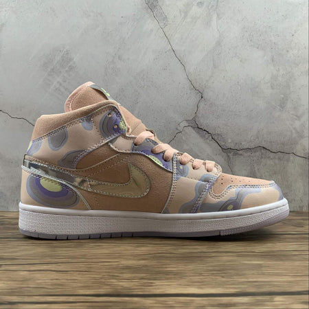 Air Jordan 1 Mid SE Washed Coral Chome CW6008-600