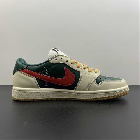 Air Jordan 1 Retro Low OG SP “Travis Scott” Black Green Barb DM7866-801