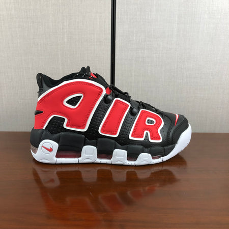 Air More Uptempo Black University Red-White