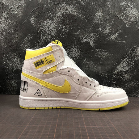 Air Jordan 1 Retro High OG White Volt 555088-170