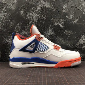 Air Jordan 4 Retro White Game Royal-Orange 308497-171