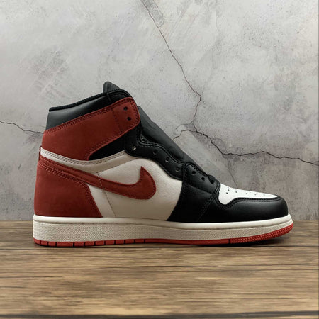 Air Jordan 1 Retro High OG Summit White Track Red-Black (2021) 555088-112