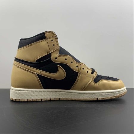 Air Jordan 1 Retro High OG Heirloom Vachetta Tan-Black-Sail 555088-202