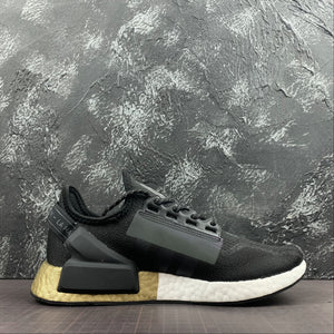Adidas NMD R1 V2 Black Gold and White
