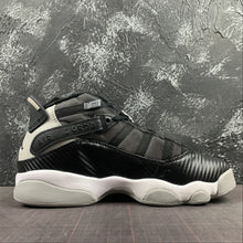 Cargar imagen en el visor de la galería, Air Jordan 6 Rings Black Medium Grey-White 322992-004
