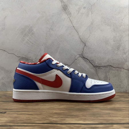 Air Jordan 1 Retro Low White Varisity Red Royal 309192 161