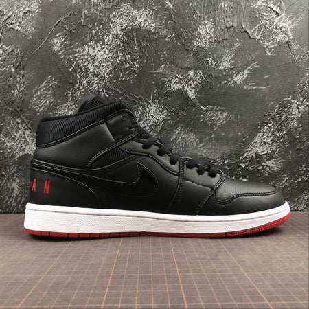 Air Jordan 1 Mid Black Concord-Red