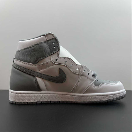Air Jordan 1 Retro High OG White Sail Stealth Grey (2021) 555088-037