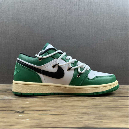Air Jordan 1 Low White Stadium Green-Black 553558-129