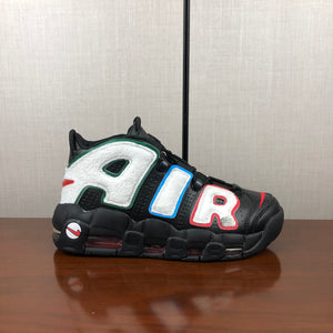 Air More Uptempo “Fleece” Black University Red-White