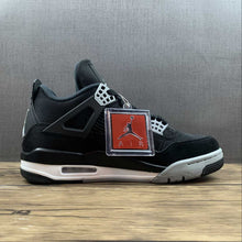 Cargar imagen en el visor de la galería, Air Jordan 4 Retro SE “Black Canvas” Black White-Red
