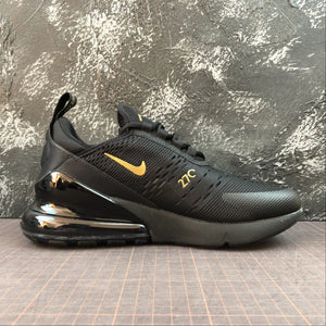 Air Max 270 Black-Metal Golden Yellow-Black