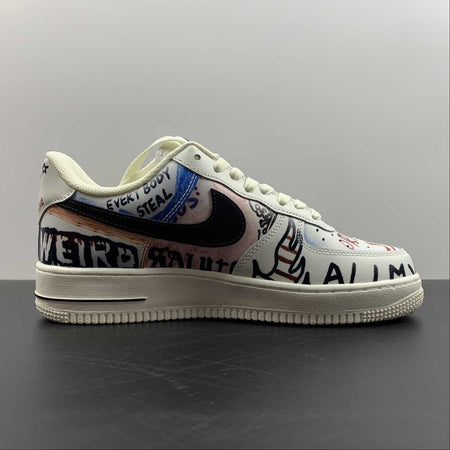 Air Force 1 07 x Vlone Beige Red Black Dark Crow GT6969-198