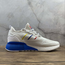 Cargar imagen en el visor de la galería, Adidas ZX 2K Boost White Blue-Red-Yellow CQ2768
