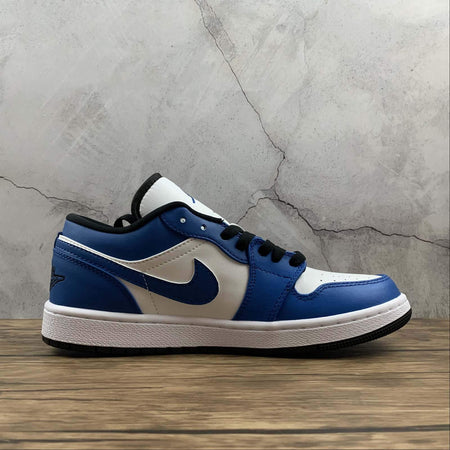 Air Jordan 1 Low Blue White Black 553558-124