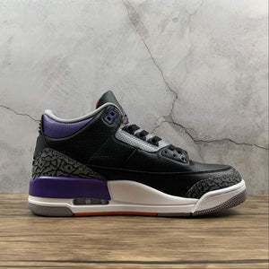 Air Jordan 3 Retro Black Court Purple Cement Grey CT8532-050