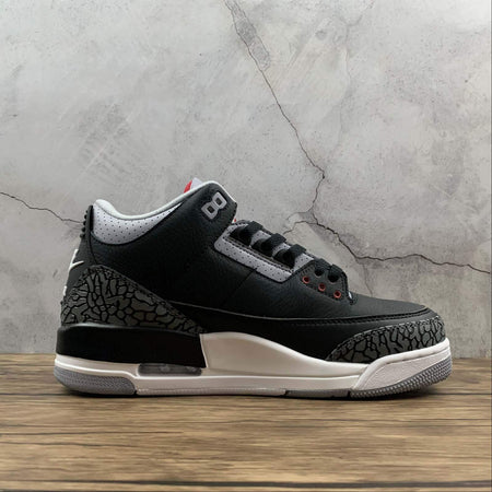 Air Jordan 3 Retro OG Black Fire Red-Cement Grey (2018) 854262-001