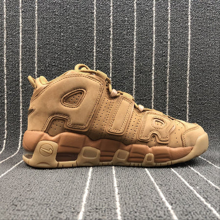 Air More Uptempo SE (GS) Flax Flax-Gum Light Brown