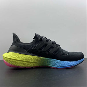 Adidas UltraBoost 22 Black Sky Blue Yellow GV8829