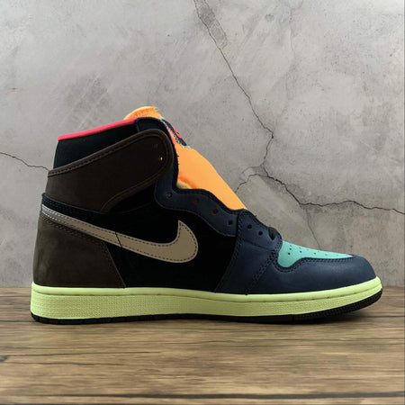 Air Jordan 1 Retro High OG Baroque Brown Racer Pink-Black 555088-201