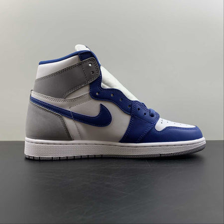 Air Jordan 1 Retro High OG Sail Military Blue-Black (2022) FD1437-410