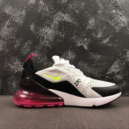 Air Max 270 White-Volt-Black-Laser Fuchsia AH8050-109