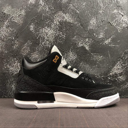 Air Jordan 3 Retro JTH NGR Black Dark Grey White 3M CK4348-007