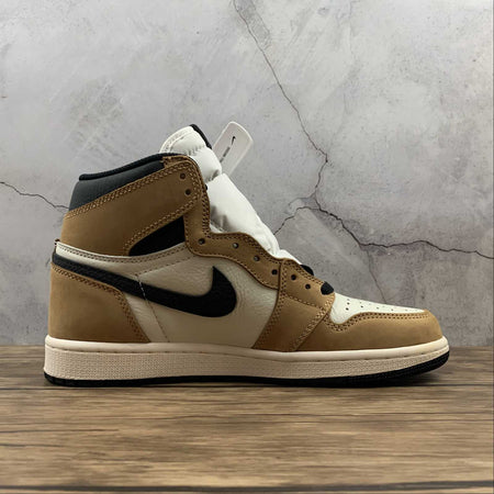 Air Jordan 1 Retro High OG Golden Harvest Black Sail (2021) 555088 700