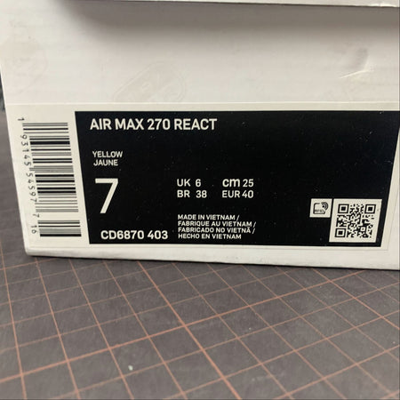 Air Max 270 React Yellow CD6870-403