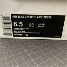 Cargar imagen en el visor de la galería, Air Max 270V2 Black Tech Crean-Colored LT Grey
