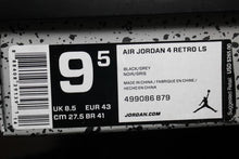 Cargar imagen en el visor de la galería, Air Jordan 4 Retro LS Black Grey 499086-879
