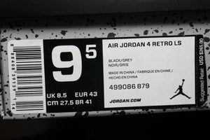 Air Jordan 4 Retro LS Black Grey 499086-879