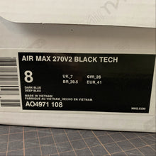 Cargar imagen en el visor de la galería, Air Max 270V2 Black Tech Dark Blue
