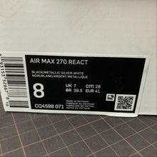 Cargar imagen en el visor de la galería, Air Max 270 React Black Metallic Silver-White CQ4598-071
