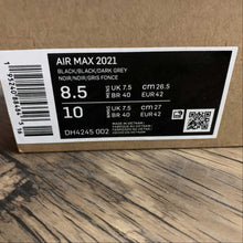 Cargar imagen en el visor de la galería, Air Max 2021 Black Black Dark Grey DH4245-002

