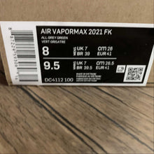 Cargar imagen en el visor de la galería, Air VaporMax 2021 FK All Grey Green DC4112-100

