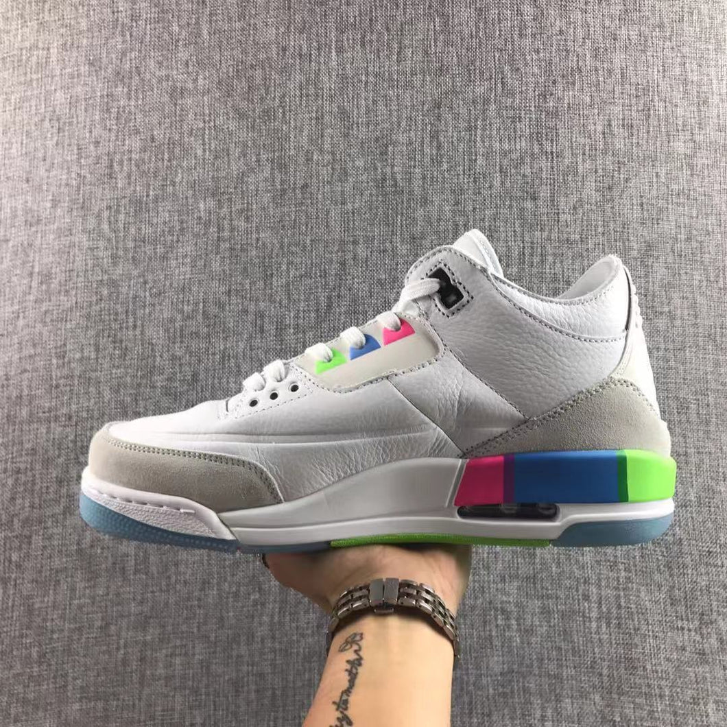 Air Jordan 3 Retro SE Quai 54 Rainbow Colorful AT9195-111