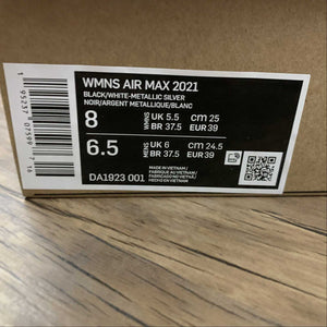Air Max 2021 Black White-Metallic Silver DA1923-001