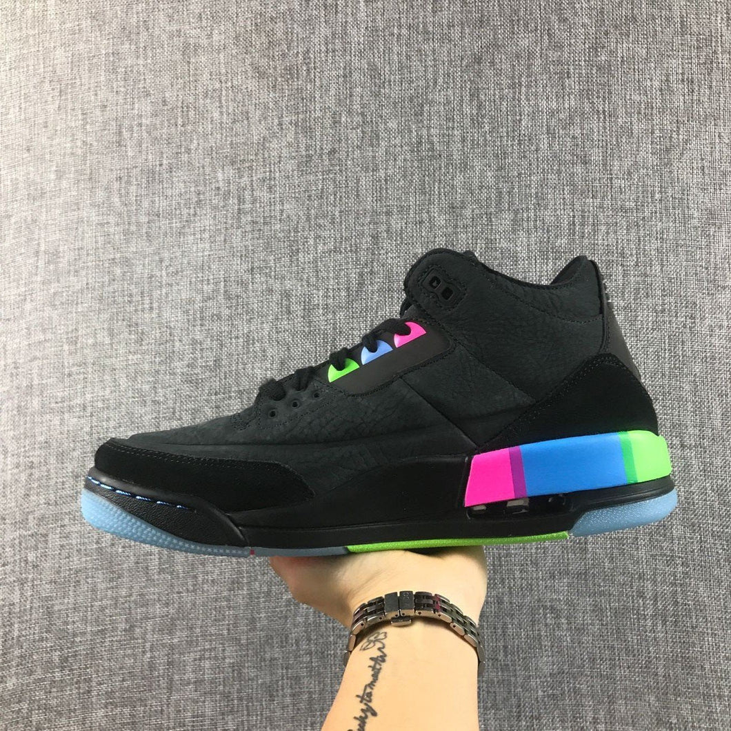 Air Jordan 3 Retro SE Quai 54 Black Colorful AT9195-001