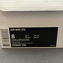 Cargar imagen en el visor de la galería, Air Max 270 White-Metallic Summit-White-White CD8497-100
