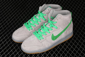 Dunk High Premium SB Metallic Silver Hyper Green  313171-039