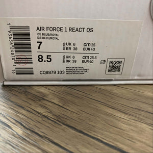 Air Force 1 REACT QS Ice Blue Royal CQ8879-103