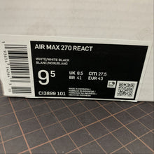 Cargar imagen en el visor de la galería, Air Max 270 React White White Black CI3899-101
