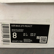 Cargar imagen en el visor de la galería, Mid77 Air Max 270 React White Yellow Grey AO4971-700
