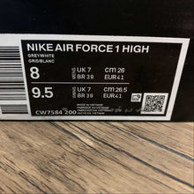 Cargar imagen en el visor de la galería, Air Force 1 High Grey White CW7584-200
