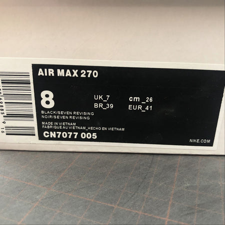 Air Max 270 Black Seven Revising
